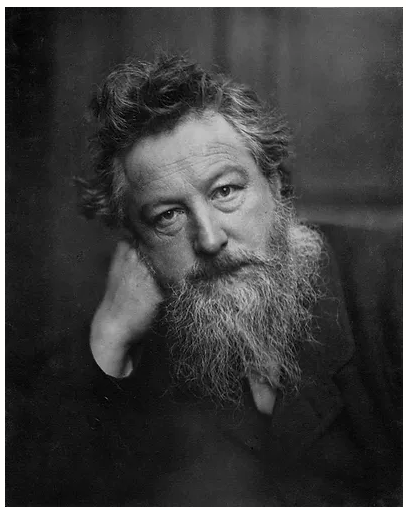 Portrait of the famous artist William Morris