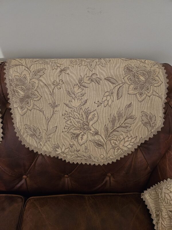 Floral Scallop Chair Backs & Arm Caps