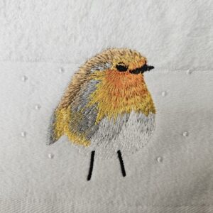 Christmas Robin Guest Towel