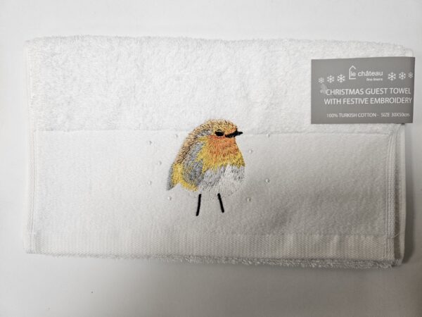 Christmas Robin Guest Towel - Image 3