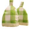 Pair of Gingham Check Egg Cosies - Image 6