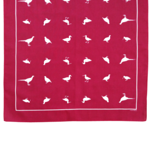 Bandana - Game Birds Burgundy