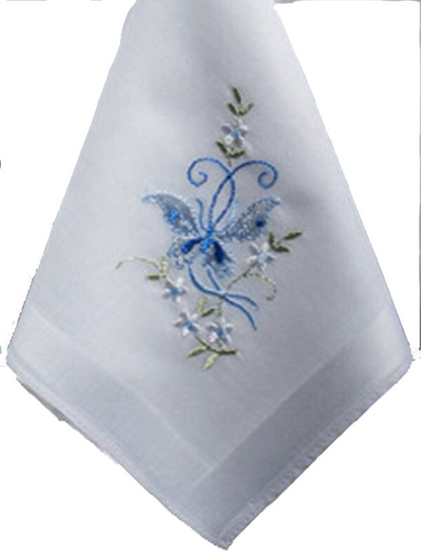 Ladies Floral Handkerchiefs - Butterfly - Image 2