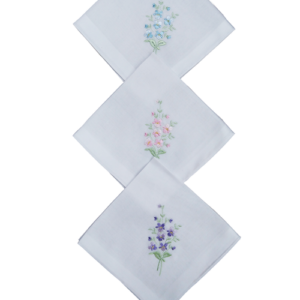 Ladies Floral Handkerchief - Pansy