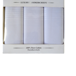 Handkerchief - Presentation Box of White (3 Pack)