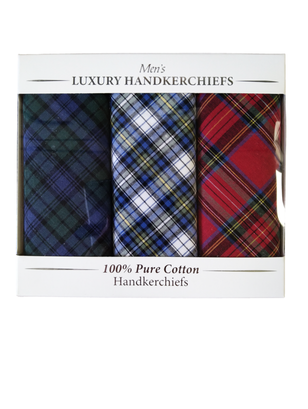 Handkerchief - Presentation Box of Tartan (3 Pack)