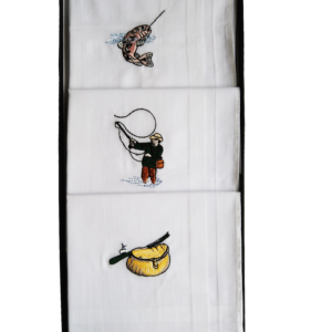 Handkerchief - Fishing design in gift box (3 pack)
