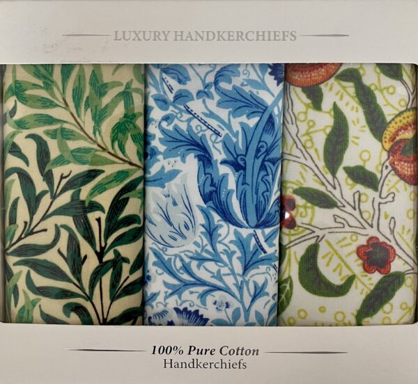 Handkerchief - William Morris Mixed Designs (3 Pack)