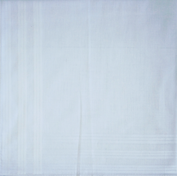 Handkerchief - Mens Luxury XL White Handkerchief - Image 2