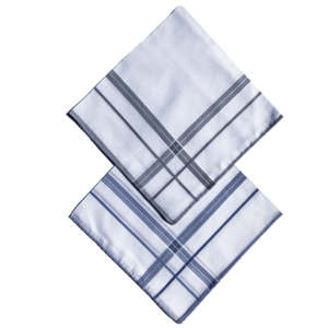 Handkerchiefs - Mens - Layered Cross Striped (2 pack)