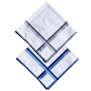 Handkerchief - Mens - Double Cross Striped (3 pack)