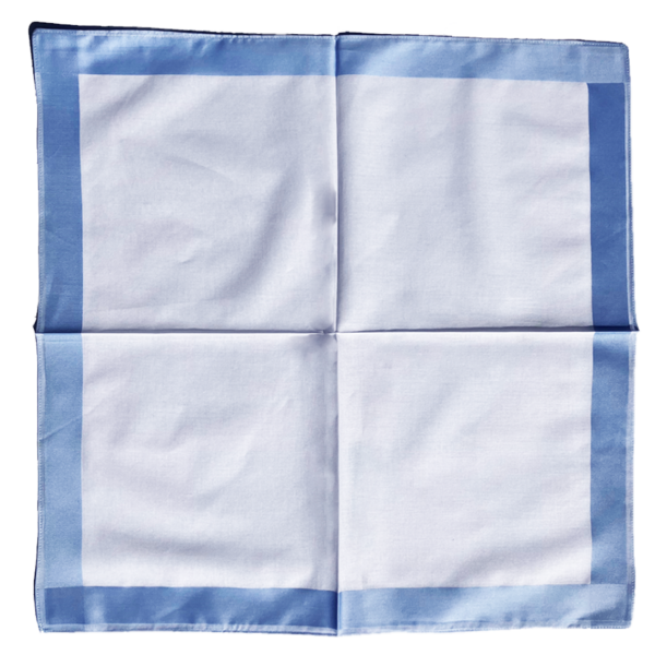 Handkerchiefs - Mens - Solid Border (3 pack) - Image 2