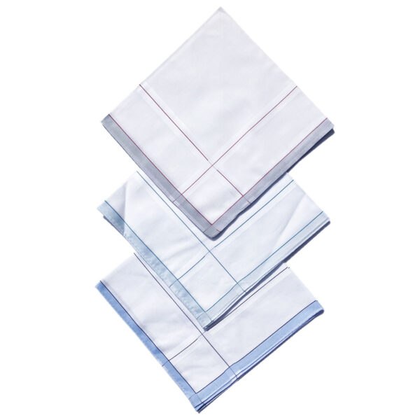 Handkerchief - Men's Layered Thin Stripe (3 pack)