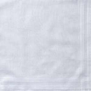 Handkerchief - Mens White Honeycomb Handkerchief
