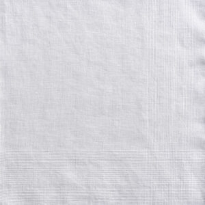 Handkerchief - Mens White Linen Corded
