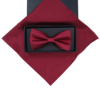 100% Silk Bow Tie and Handkerchief Gift Set