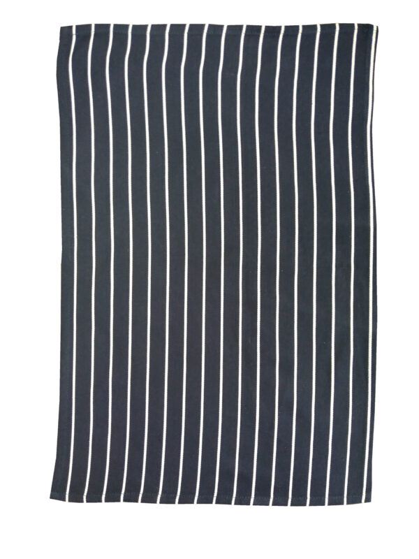 Butcher's Stripe Tea Towel - Navy
