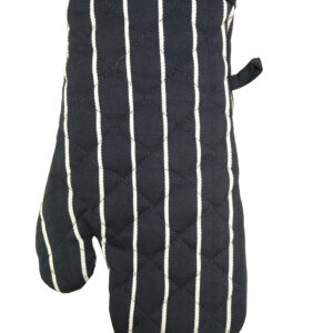 Butcher's Stripe Single Oven Mitt - Navy
