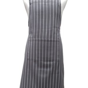 Butcher's Stripe Apron - Grey
