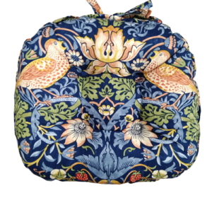 Strawberry Thief Indigo - Piped Seat Pad