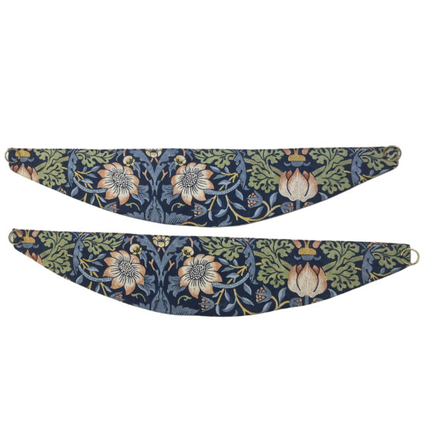 Strawberry Thief Navy - Lined Curtains - Image 4
