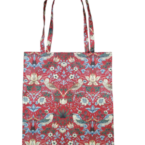 Strawberry Thief Red - Shoulder Tote Bag