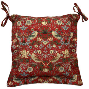 Strawberry Thief Red - Oxford Seat Pad