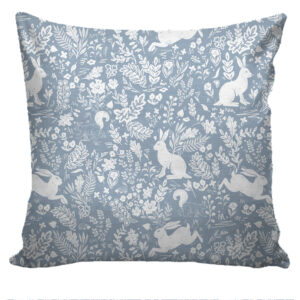 Forest Life Blue - Filled Cushion