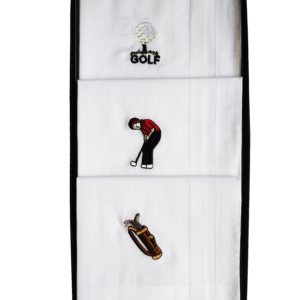 Handkerchiefs - Golf design in gift box (3 pack)
