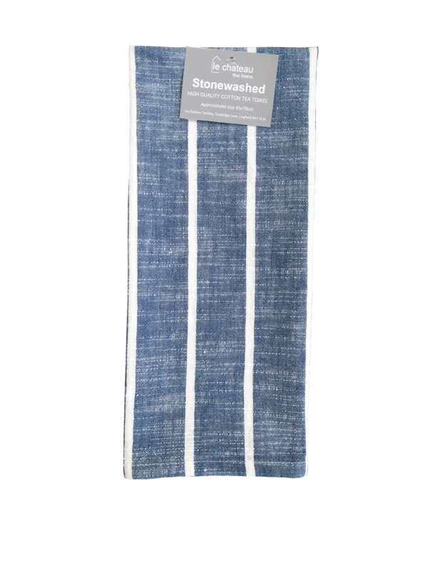 Stonewashed Slubbed Cotton Tea-Towels