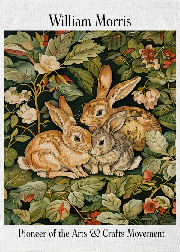 Rabbits - Tea Towel