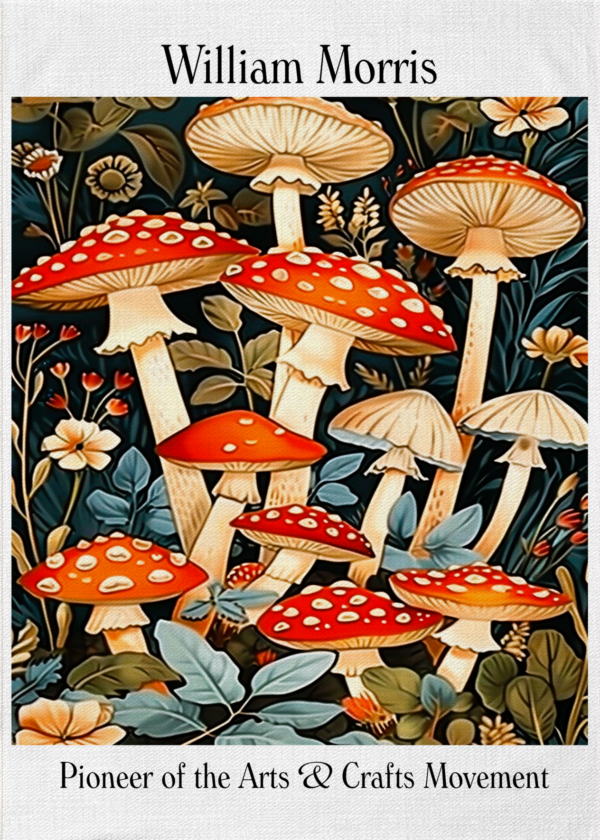 Toadstools - Tea Towel