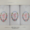Presentation Box of Pink Embroidered Initial Ladies' Handkerchiefs (3 Pack) - Image 4
