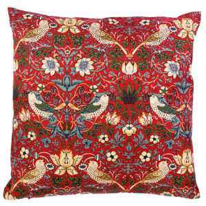 Strawberry Thief Red - Cushion