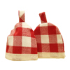Pair of Gingham Check Egg Cosies - Image 2