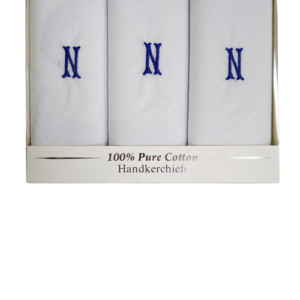 Men's Embroidered Initial Handkerchief's - N