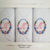 Presentation Box of Pink Embroidered Initial Ladies' Handkerchiefs (3 Pack) - Image 10