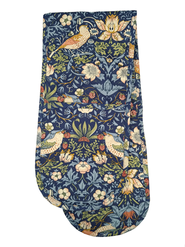 Strawberry Thief Navy - Double Oven Glove - Image 2