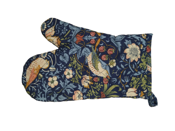 Strawberry Thief Navy - Oven Mitt
