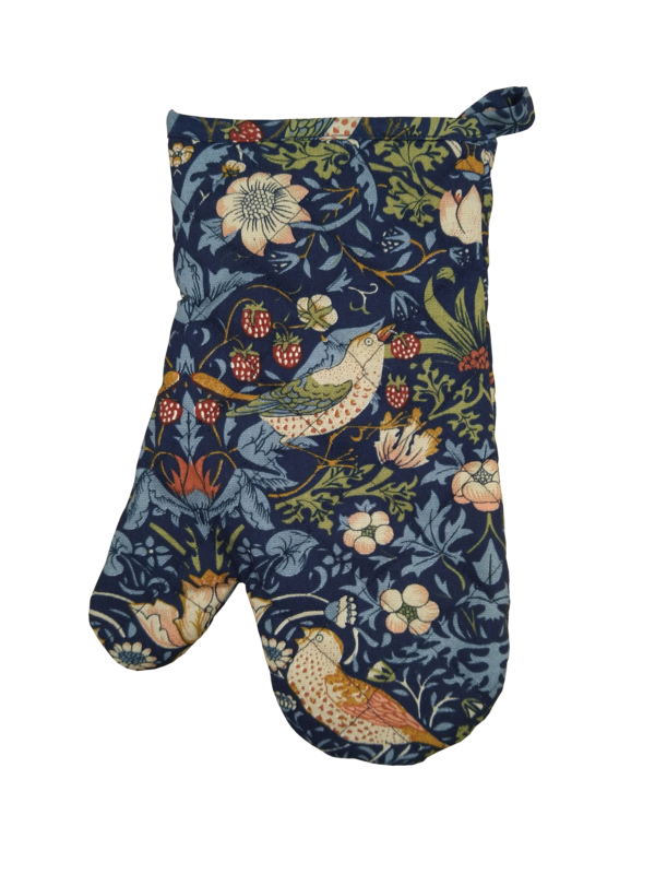 Strawberry Thief Navy - Oven Mitt - Image 2