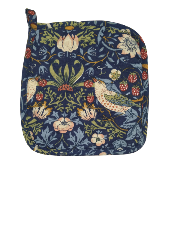 Strawberry Thief Navy - Pot Holder