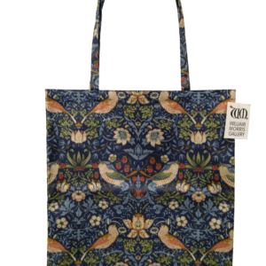 Strawberry Thief Navy - Shoulder Tote Bag