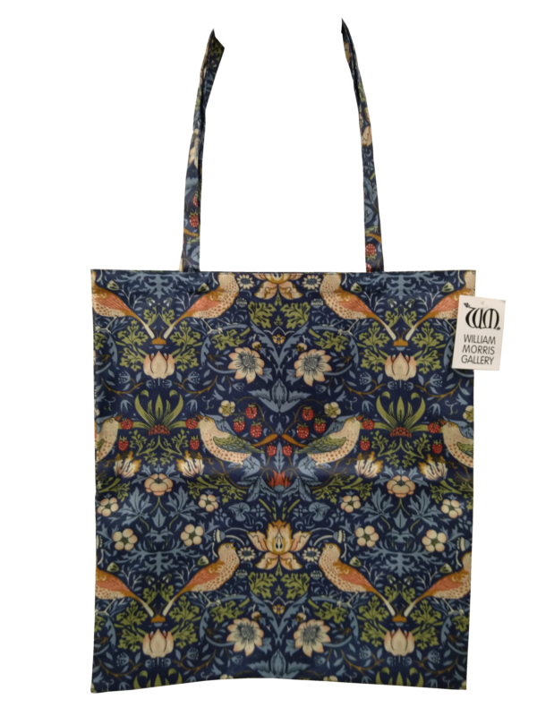 Strawberry Thief Navy - Shoulder Tote Bag