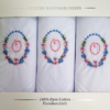 Presentation Box of Pink Embroidered Initial Ladies' Handkerchiefs (3 Pack) - Image 11