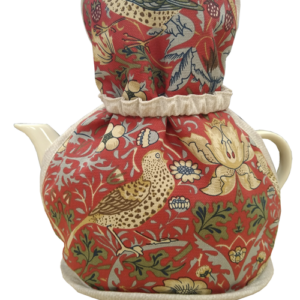 Strawberry Thief Red - Victorian Tea Cosy