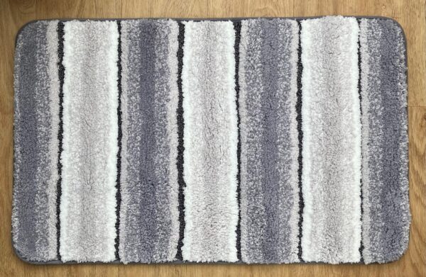 Microfibre Stripe Non-slip Bath & Pedestal Mats