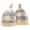 Pair of Gingham Check Egg Cosies - Image 4