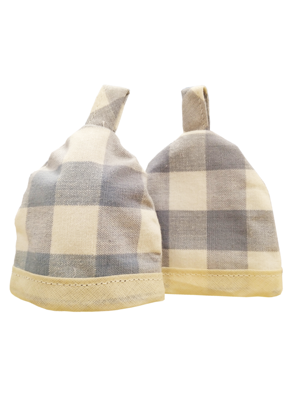 Pair of Gingham Check Egg Cosies - Image 4