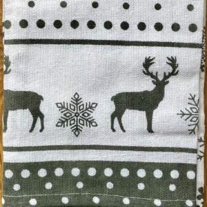 Festive Tea Towels - Grey 3 Pack
