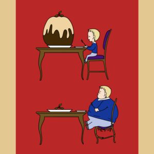 Festive Tea Towels - Christmas Pud